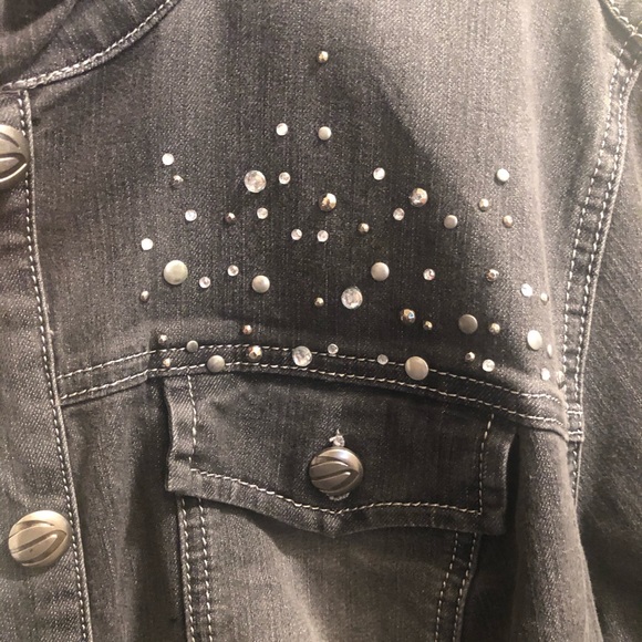 NWT SPANNER black washed jean jacket - Picture 2 of 6